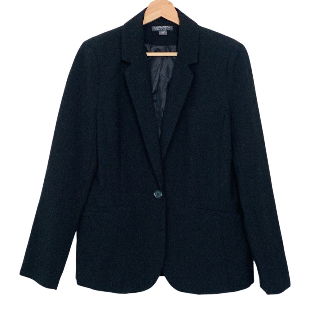Black Blazer Size 10 Covington Essentials Office Career Church Professional